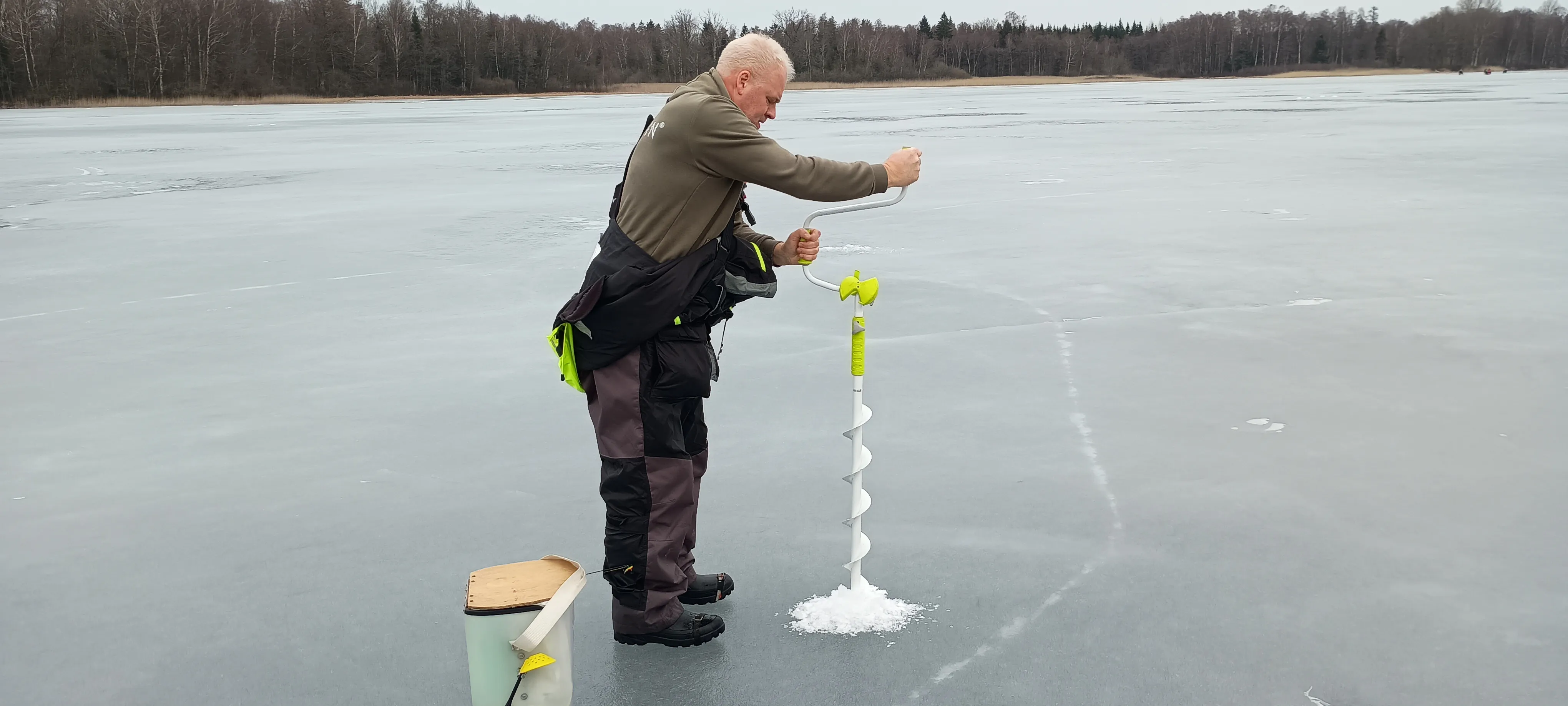 Här är isen riktigt tjock
